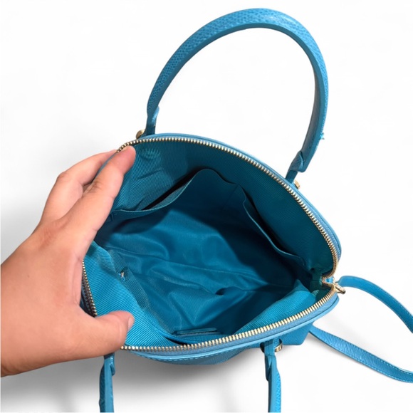 Furla Elegant Teal / Turquoise Crossbody Handbag - Picture 7 of 10